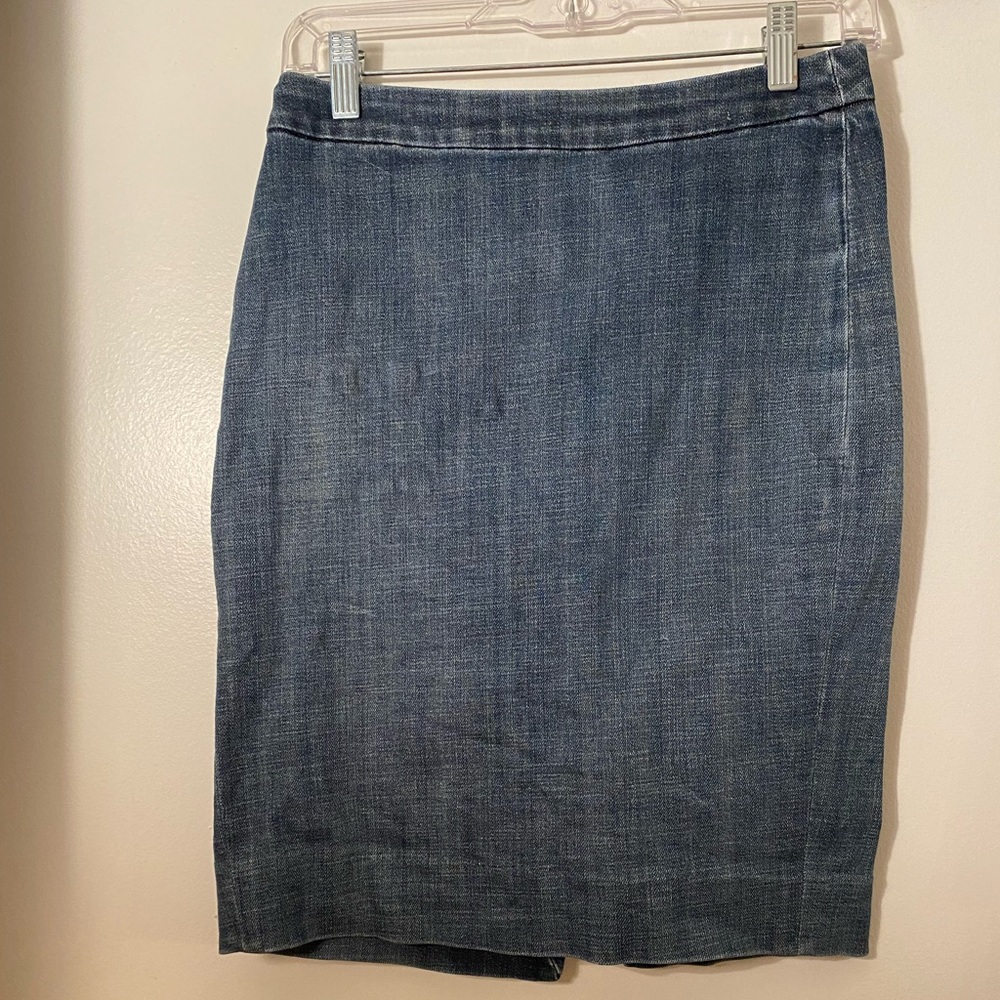 Jcrew women’s denim pencil skirt